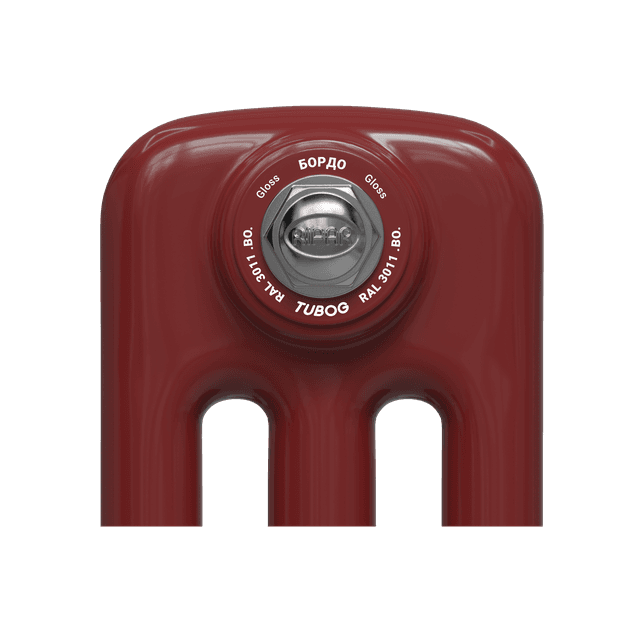 Образец цвета радиатора Rifar Tubog BO RAL 3011 Gloss Бордо