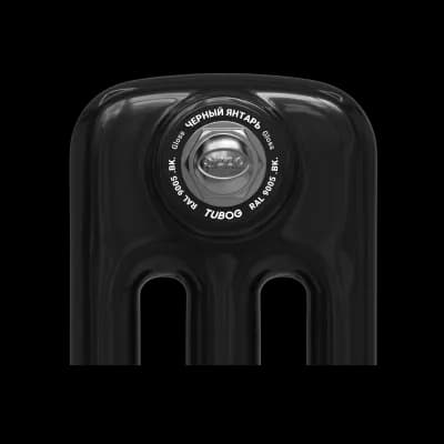 Образец цвета радиатора Rifar Tubog BK RAL 9005 Gloss Черный янтарь