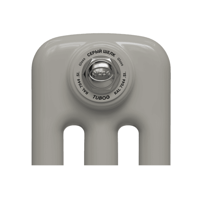 Образец цвета радиатора Rifar Tubog SI RAL 7044 Gloss Серый шелк