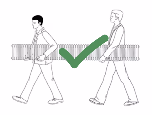 Как можно переносить трубчатый радиатор Rifar Tubog