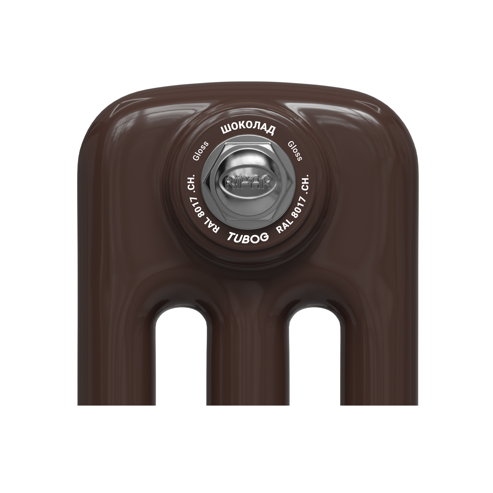 Образец цвета радиатора Rifar Tubog СH RAL 8017 Gloss Шоколад
